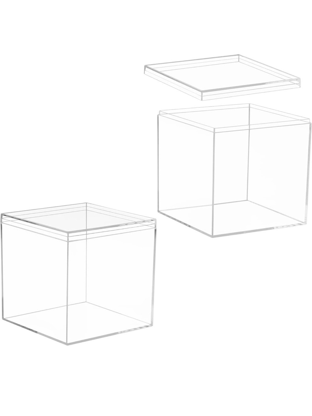Clear Acrylic Storage Box with Lid